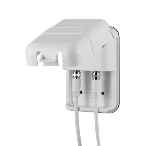 Twin outdoor socket F/F connection for 2 satellite systems
