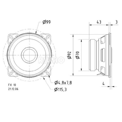 2-way-coaxiall loudspeaker 4'