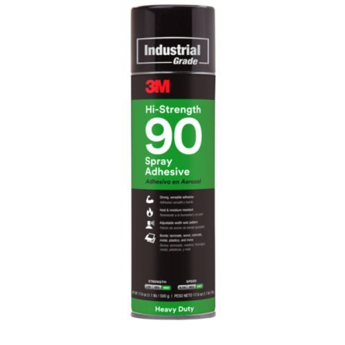 3M Spray Adhesive based on Synthetic Elastomers Hi-Strength 90 - Transparent - 500 ml