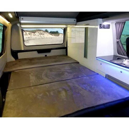 T5/T6 Rock and Roll Bed, TrioStyle, Variotech 3000, 3 Seats, Classic Grey