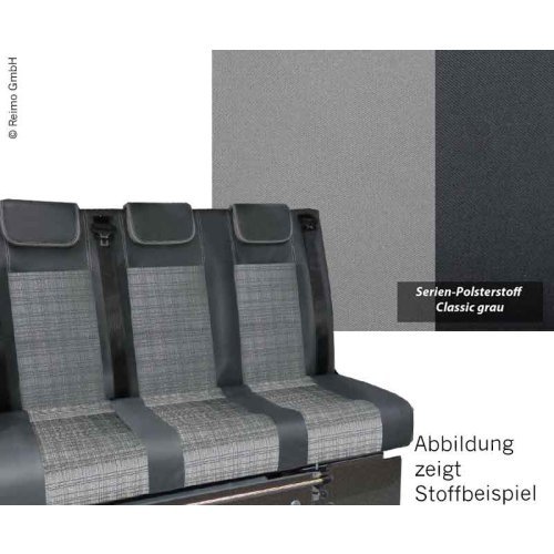 Sleeping bench VW T6/5 Trio Style V3000 size 10 3-seater Classic 2 heat exchange