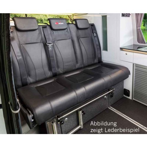 Sleeping bench VW T6/5 Trio Style V3000 size 10 3-seater poster leather Trio Sty