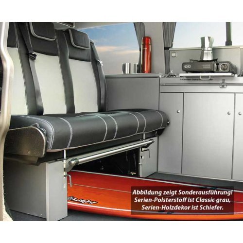 VW T6, VW T5 rock and roll bed Variotech 3000, size 14, design classic grey