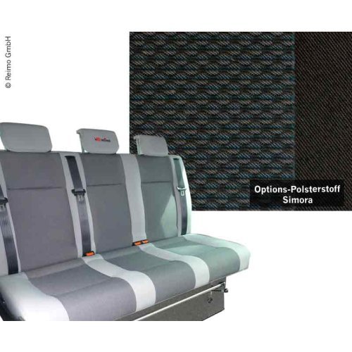 Sleeping bench VW T6 Weekender Plus V3000 size 14 3-seater, upholstery Simora