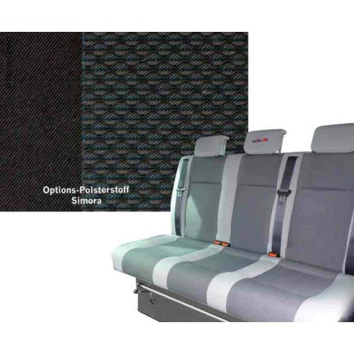 Sleeping bench VW T6 Weekender+ V3000 Gr.14 3-seater, Simora 2fbg Rechtl.WÃ¤rmet.