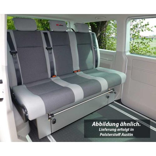 VW T6, VW T5 rock and roll bed Variotech 3000, size 17, three-seater, Austin T6