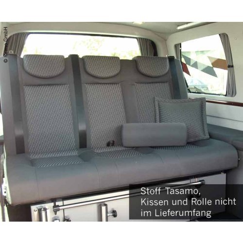 Sleeping bench VW T5 V3100 size 8 rigid 3-seater cushion Tasamo T5 2-coloured