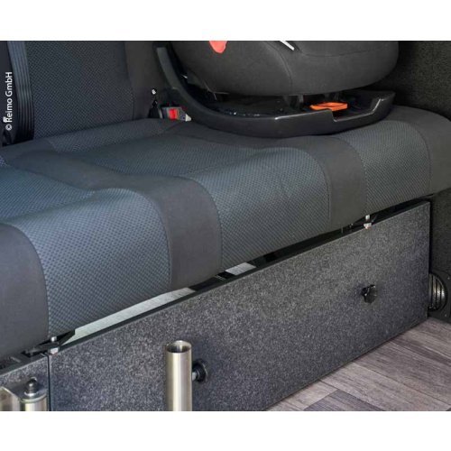 Front cover sleeping bench VW T6/5 V3100 rigid size 8 decor basalt.