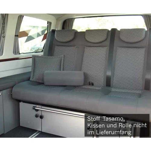 Sleeping bench VWT5 V3100 size 10 rigid, 3-seater, upholstered Tasamo T5 2 fbg. right hand side