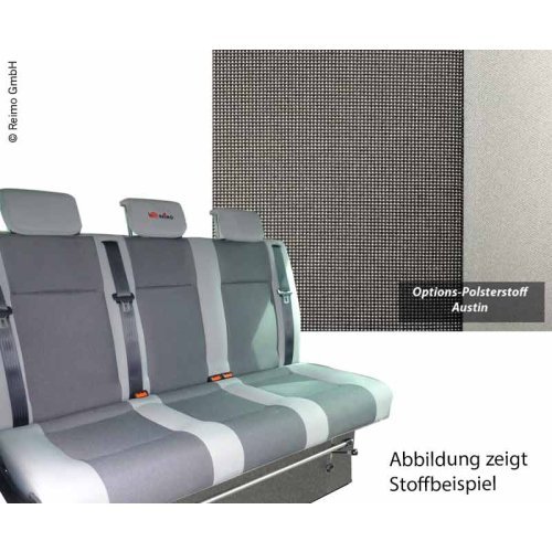 Sleeping bench VW T5 V3100 size 17 rigid, 3-seater, cushion Austin T5 2fbg.WÃ¤rmet.