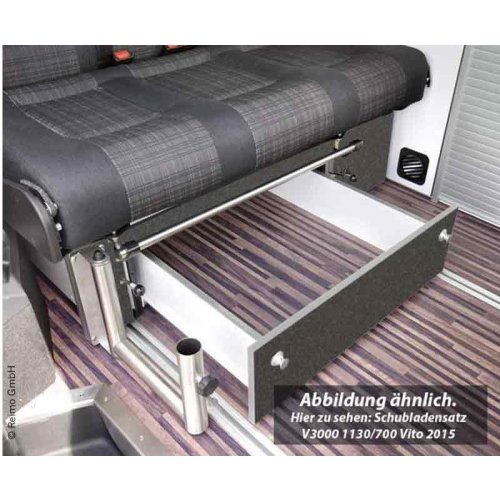 Drawer Bed Bench Ford Custom V3000 Size 8 Trio Style Decor Basalt Montier