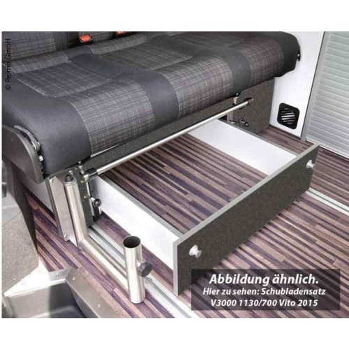 Drawer Sleeping bench Ren/Opel V3000 Gr.8 Trio Style Decor Basalt Mounted