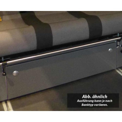 Front panel sleeping bench Merc. Vito V3000 Gr.8 Trio Sty.Décor Basalt Mounted