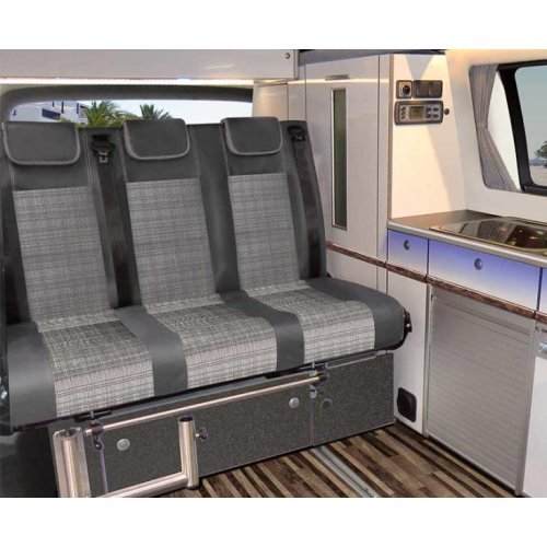 Sleeping bench Merc. Vito LR 2015 V3000 size 14 3-seater, upholstery Tunja 2fbg.