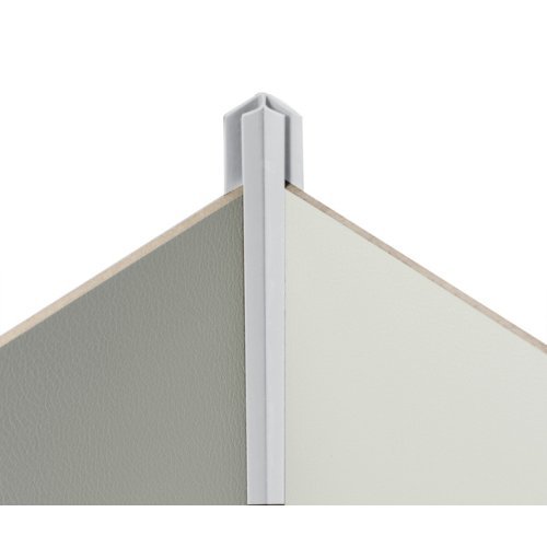Corner connection profile 90° light grey for 3mm cladding panels -interior-