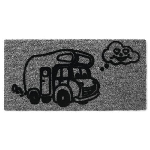 FOOT MAT "CAMPER" 50 x 25cm, DERBY FLOCK