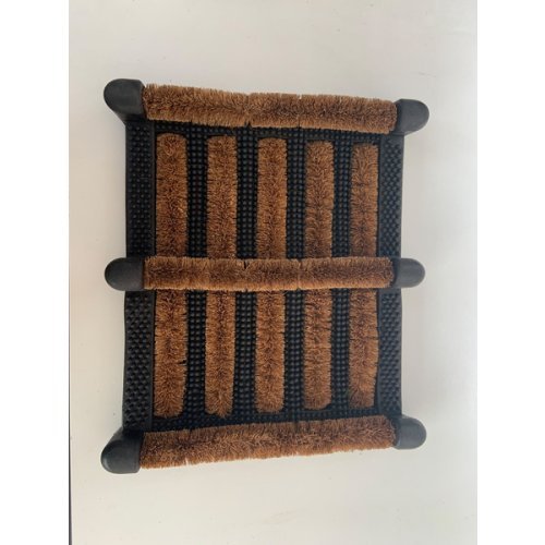 Coir mat 30x35x3cm, coconut/rubber