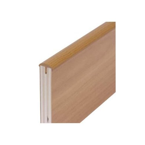 T-edge trim on one side with dark grey nose. For plate thickness 15mm. 5m self-s