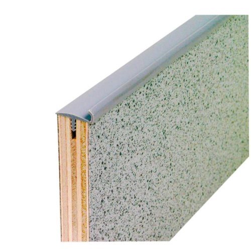Door edging with lip - medium grey