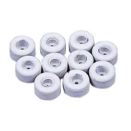 Rubber damper 10 pcs. light grey - white