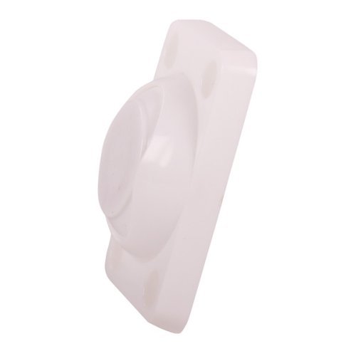 Door stop plastic (white), magnetic, strength: 10kg, 2 pcs.