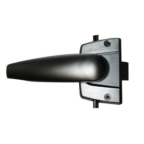 Toilet room lock with 3 point locking - silver matt