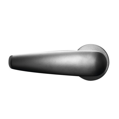 Toilet room lock with 3 point locking - silver matt