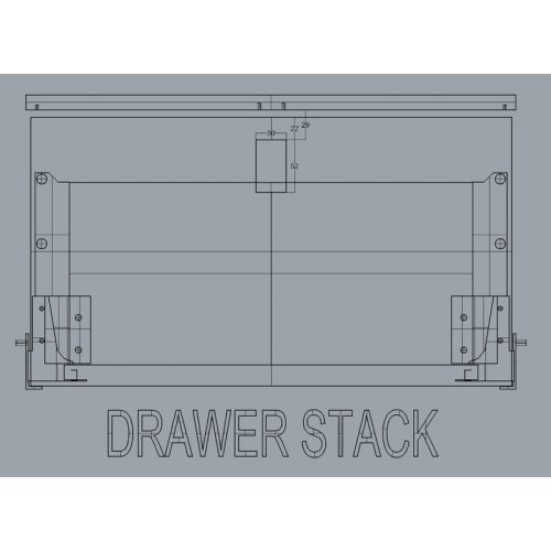 Snap lock 36 x 59 mm for door thicknesses 12 - 18 mm - Matt Chrome / Black