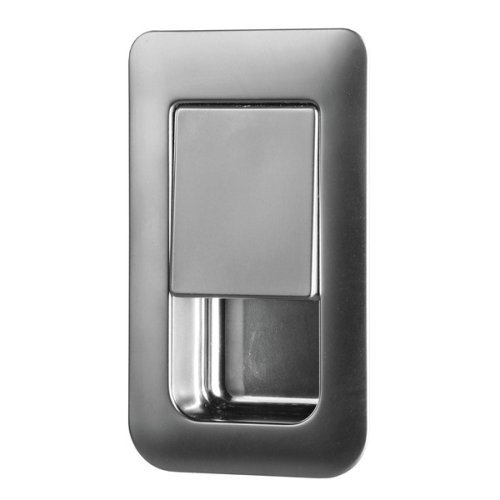 Snap lock 36 x 59 mm for door thicknesses 12 - 18 mm - Matt chrome