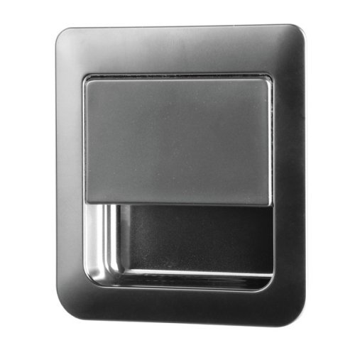 Snap lock 55 x 59 mm for door thicknesses 12 - 18 mm - Matt chrome