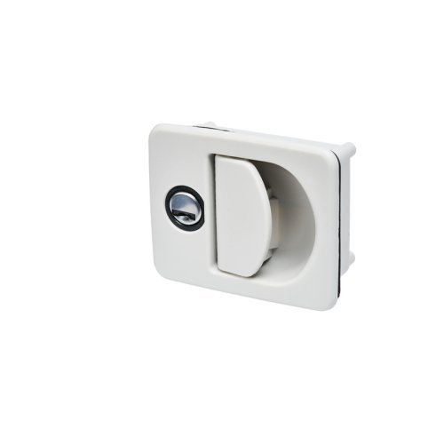 Handle recessed lock "Cube" - White Fiat Bianco