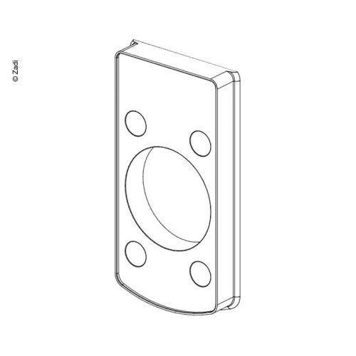 Door lock spacer plate for wall thickness 13mm for item no. 52601 / 52602