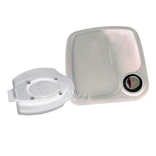 Euro garage lock white without cylinder and screws