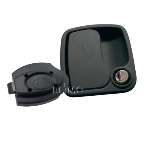Euro garage lock black without cylinder and key