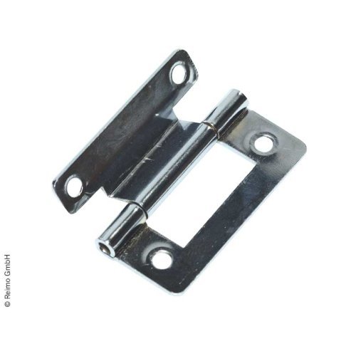 Flap hinge 1 flap offset 50mm brass-plated