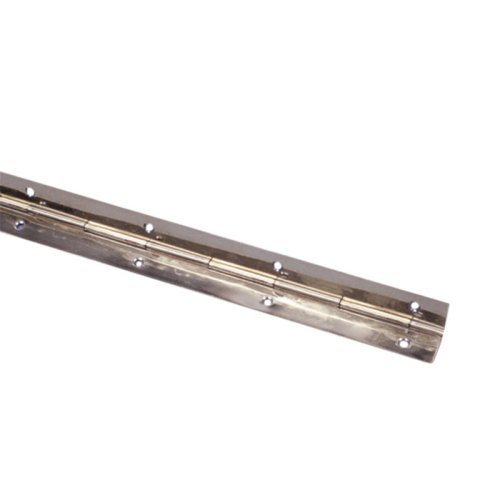 Piano hinge, bar hinge for 16mm plates, stainless steel, 1,75m long