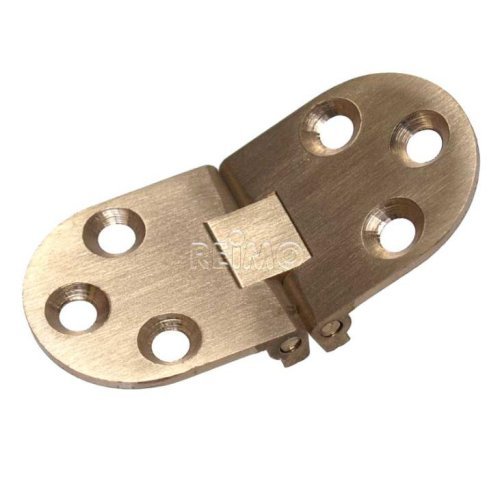 Folding table hinge brass matt