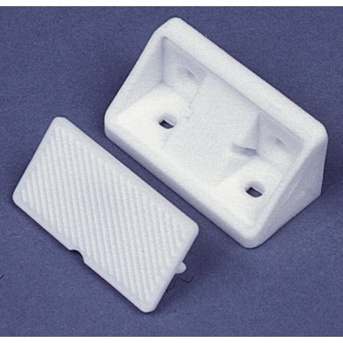 Furniture connector with cap, white. 10 pcs. SB-packed