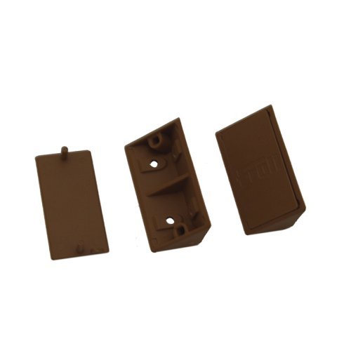 Corner connector set with cover caps