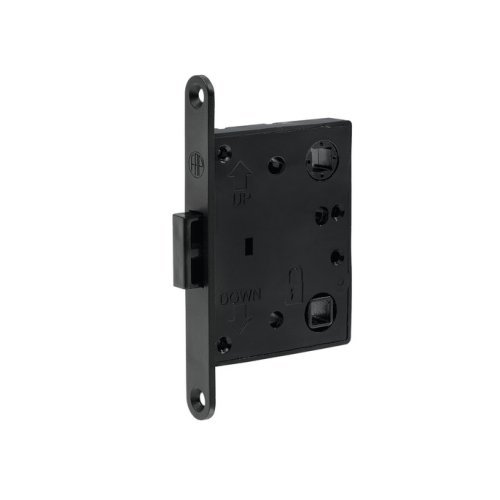 M-Lock mortise latch lock plastic, black