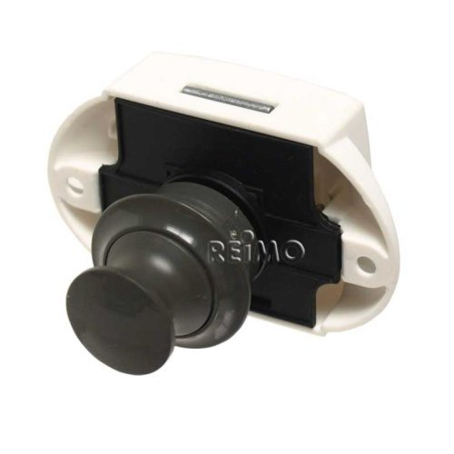 Push Lock - Furniture lock - gray