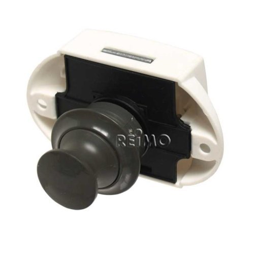 Push-Lock Furniture Lock Complete Set - Gray - 50 Pack