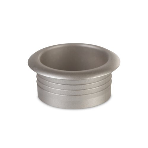 Push Lock - Rosette Silver