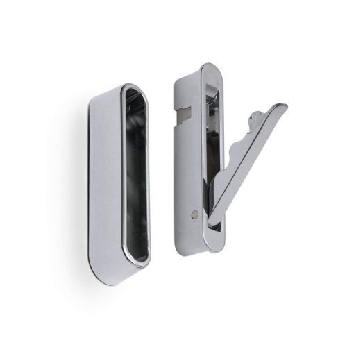 Folding hook plastic/bright chrome 8cm SB