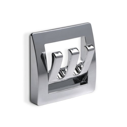 Wardrobe hook plastic, colour chrome-plated 1 pc.SB