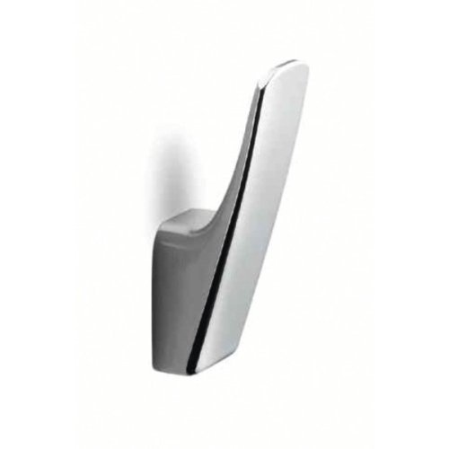 Single coat hook metal chrome plated square, not foldable