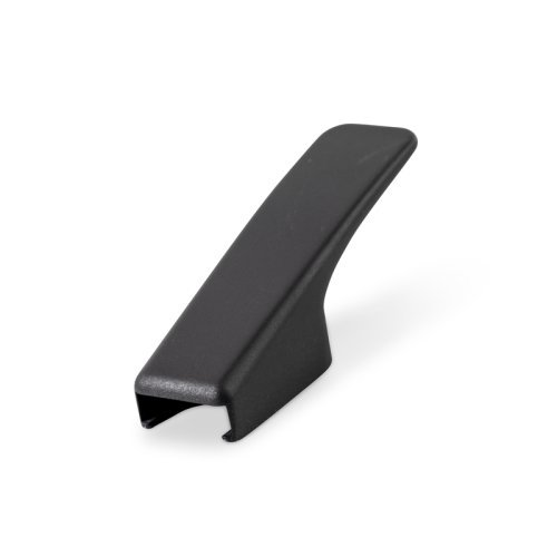 Single coat hook metal black angular, not foldable
