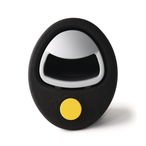 Case flap lock MAGIC black, silver lacquered handle