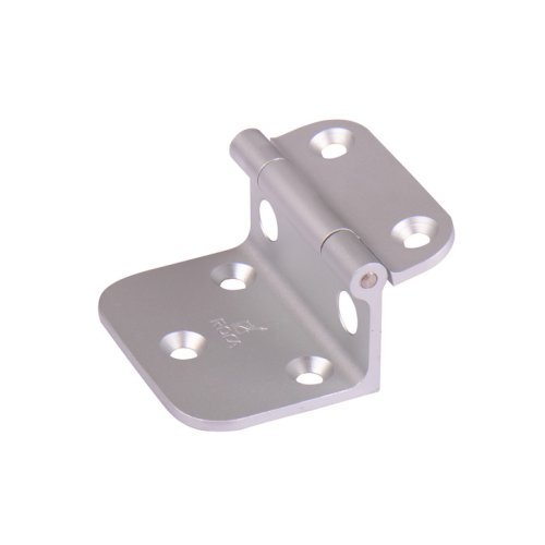 Angle fitting for table top holder, aluminium, natural anodised, 55x45mm