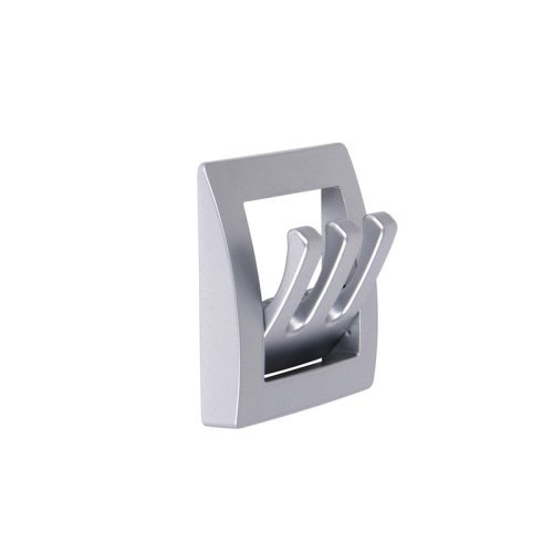 Wardrobe holder matt silver 1 piece, folding, 3 hooks